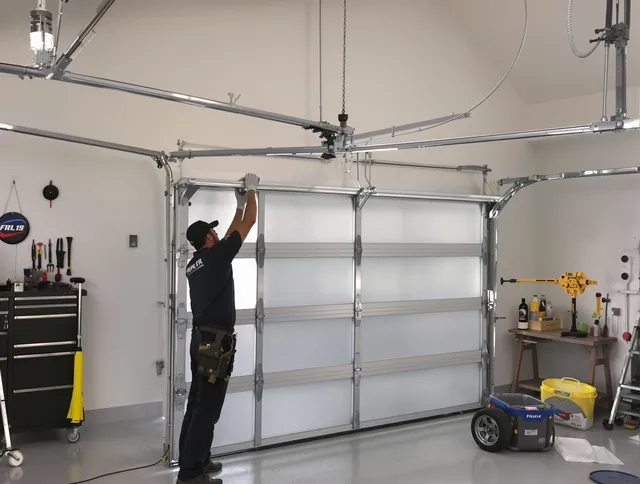 Raynham Garage Door Repair certified team performing precision garage door installation in Raynham