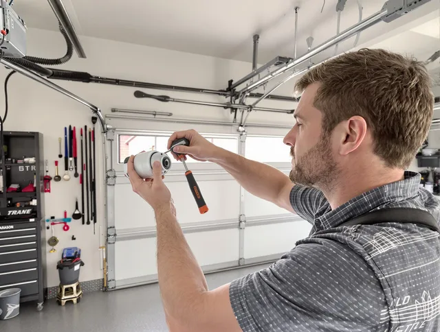 Garage door opener repair service by Raynham Garage Door Repair in Raynham